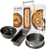 Set moule a pâtisserie - BIRKMANN - EASY BAKING - Acier Carbone - 3 pieces
