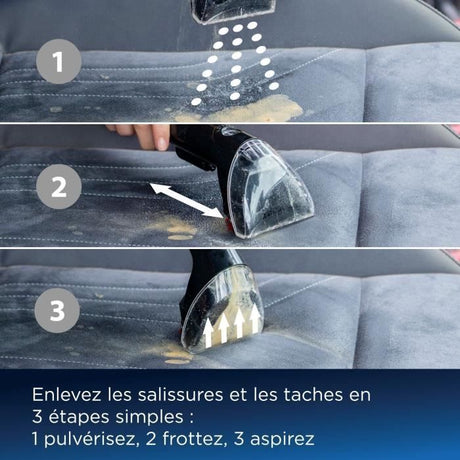 Nettoyeur Détacheur Bissell Spotclean Pro 1558N - Détache, Nettoie et Aspire - Efficace sur tous types de taches