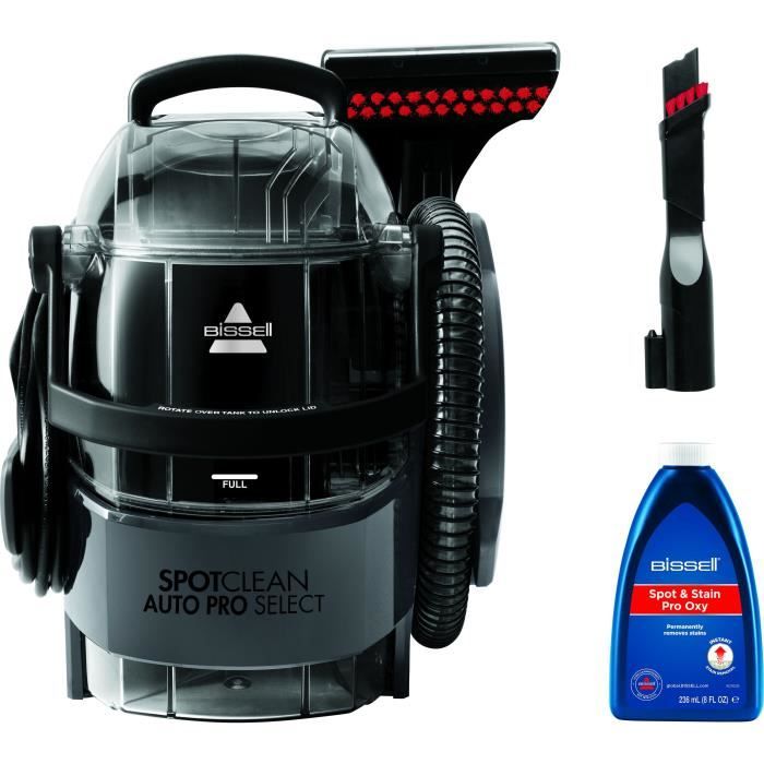 BISSELL SpotClean Auto Pro Select 3730N - Détache, Nettoie et Aspire - Réservoir grande capacité - Longue portée