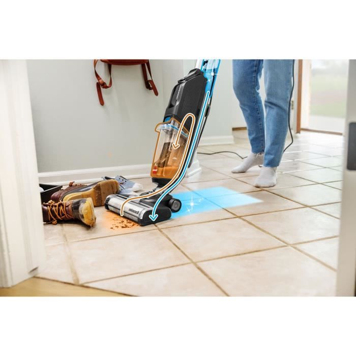 BISSELL CrossWave HF2 Select - Aspirateur Multifonction filaire 3 en 1 - Aspiration / Lavage / Séchage - Fonction