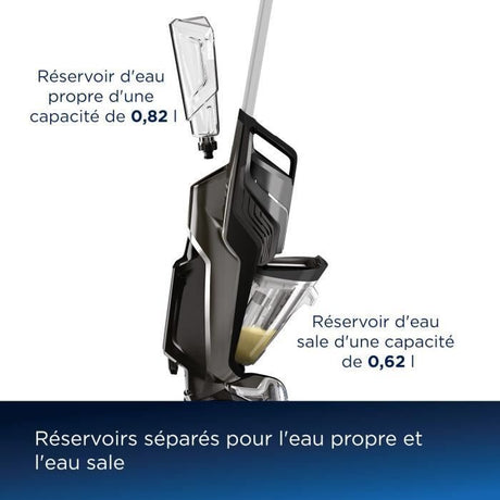 Aspirateur Balai Laveur sans Fil BISSELL B3569N Crosswave C6 Select Cordless - Nettoyage Multi-Surfaces - Autonettoyage Automatique