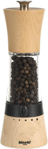 Moulin a poivre - BISETTI - PISA - 18 cm - Bois / Acryl