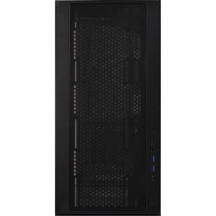 Boîtier PC - BITFENIX - CETO Premium Edition - Moyen tour - ATX - Noir - Verre trempé - USB-C et A-RGB