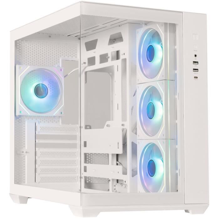 Boitier sans alimentation - BITFENIX AL118 - Cube - Format ATX - Blanc