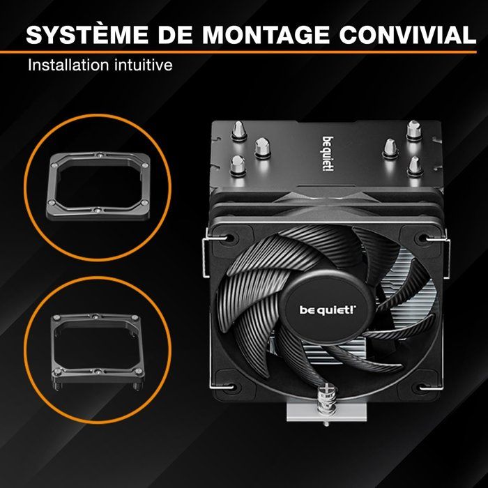 be quiet! PURE ROCK PRO 3 Slim - Ventirad CPU - Ventilateurs 100mm
