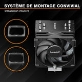 be quiet! PURE ROCK PRO 3 Slim - Ventirad CPU - Ventilateurs 100mm