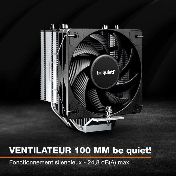 be quiet! PURE ROCK PRO 3 Slim - Ventirad CPU - Ventilateurs 100mm