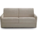 Canapé convertible express - 3 places - LINCOLN - Velours côtelé Beige - 175 x 100 x 87 cm - MONDO