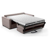 Canapé convertible express - MARIUS - Tissu Beige - matelas 14cm - 190 x 100 x 87 cm