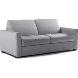Canapé convertible express - MARIUS - Tissu Gris clair - matelas 14cm - 190 x 100 x 87 cm