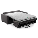 Canapé convertible express - MARIUS - Tissu Anthracite - matelas 14cm - 190 x 100 x 87 cm