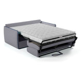 Canapé convertible express - matelas 14cm - AGATHE - Tissu Gris - 175 x 100 x 87 cm