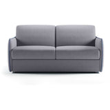 Canapé convertible express - matelas 14cm - AGATHE - Tissu Gris - 175 x 100 x 87 cm