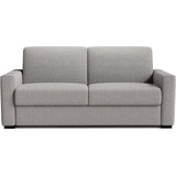 Canapé convertible express JOHN - 3 places - Tissu gris - 190 x 100 x 87 cm