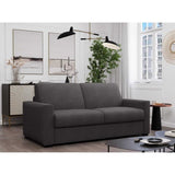 Canapé convertible express JOHN - 3 places - Tissu anthracite - 190 x 100 x 87 cm