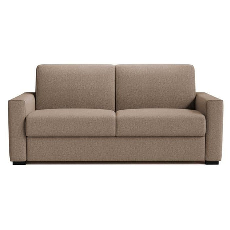 Canapé convertible express JOHN - 3 places - Tissu beige - 190 x 100 x 87 cm