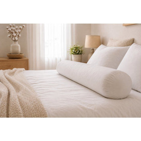 Traversin Coton - BLANREVE -180 cm - Blanc