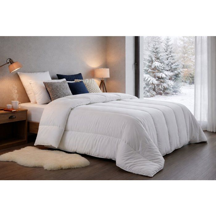 Couette Extra Chaude Microfibre - BLANREVE - 240 x 260 cm - Blanc