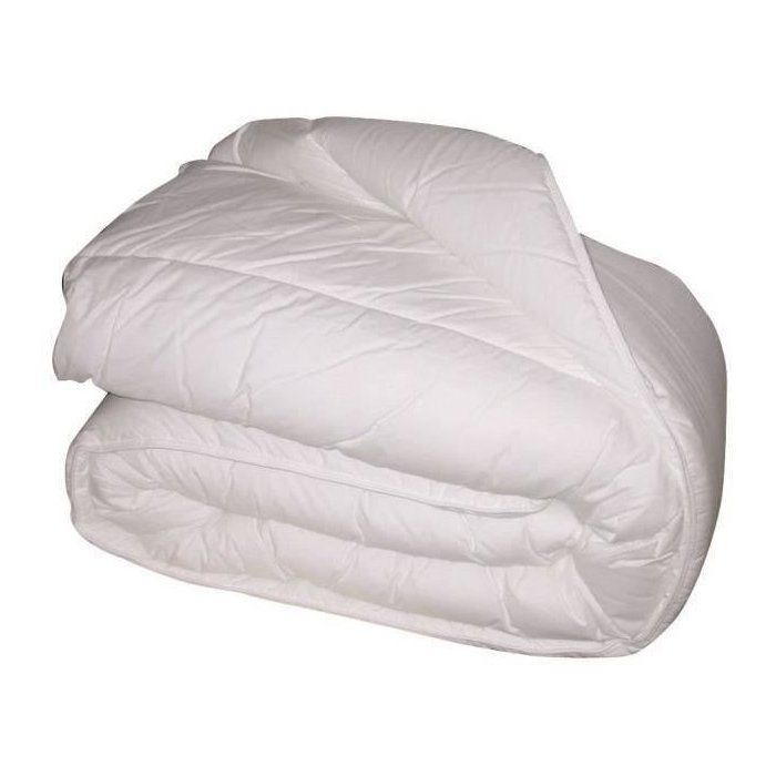 Couette Extra Chaude Microfibre - BLANREVE - 240 x 260 cm - Blanc
