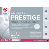 Couette chaude 240x260 cm BLANREVE PRESTIGE Multiprotection - 100% Polyester - 2 Personnes - Satin rayÈ