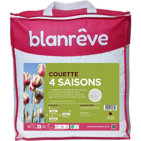 Couette 4 Saisons 420 gr/m˛ - BLANREVE - 140 x 200 cm - Blanc