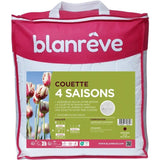 Couette - 200 x 200 cm - BLANReVE - 4 saisons - 420 g/m² - Blanc