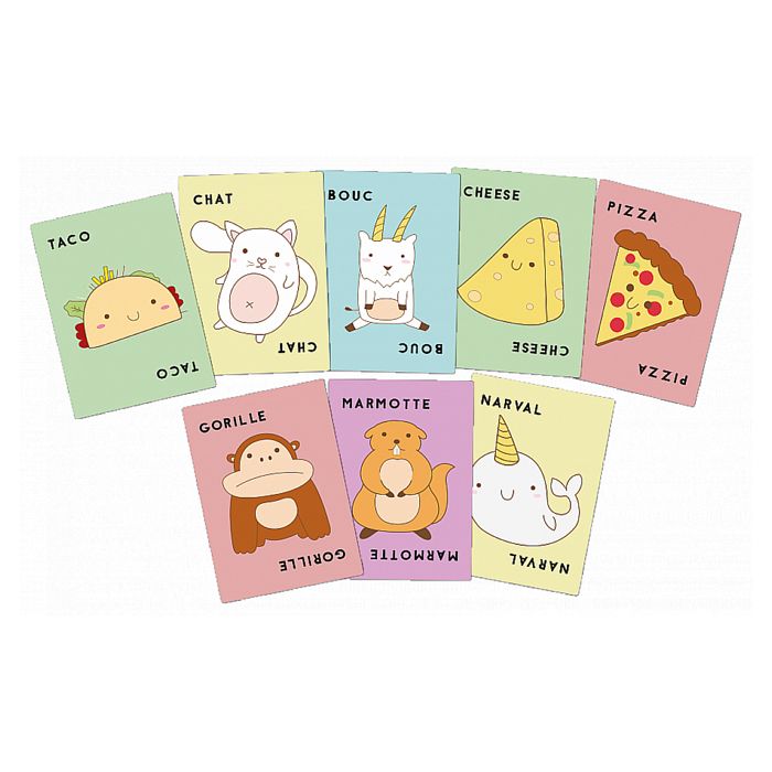 Jeu de cartes - BLUE ORANGE - Taco Chat Bouc Cheese Pizza - Enfant - Mixte - Jaune - 10 min