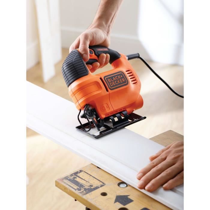 Scie sauteuse pendulaire filaire - BLACK+DECKER - KS701E-QS - 520W - profondeur de coupe 70mm