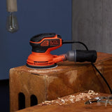Ponceuse excentrique BLACK + DECKER KA199 - 240W - 125mm - Filaire