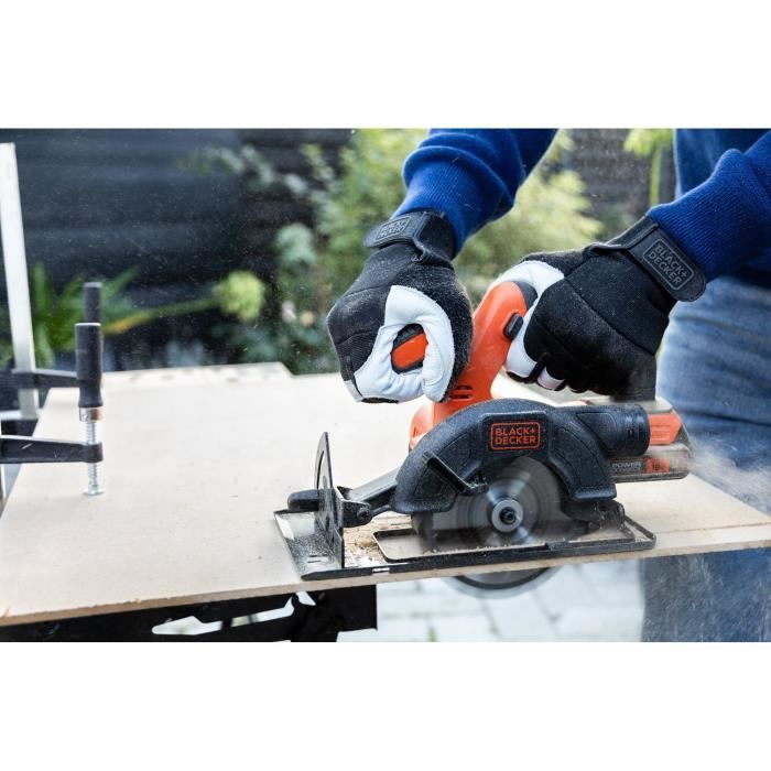 Scie circulaire sans fil - BLACK+DECKER - BDCCS18N-XJ - 18V - profondeur de coupe 140mm - sans batterie
