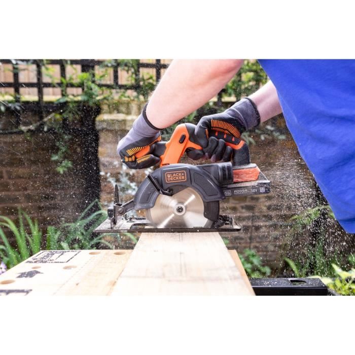 Scie circulaire sans fil - BLACK+DECKER - BDCCS18N-XJ - 18V - profondeur de coupe 140mm - sans batterie
