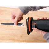 Scie sabre sans fil - BLACK+DECKER - BDCR18-QW - 18V - avec batterie 1,5 Ah + chargeur + lame 15cm