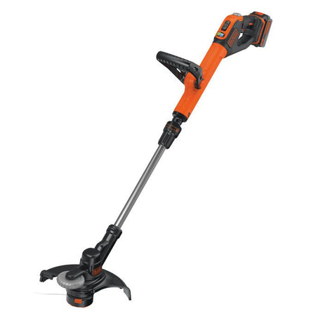 Coupe-bordure électrique BLACK+DECKER - STC1840EPC-QW - 18V - 30 cm - Avec batterie 18V - tete pivotante - tube télescopique