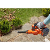 Souffleur sans fil BLACK+DECKER - GWC1820PC - 18V -Débit d'air de 209km/h - Avec batterie 18V - 2Ah et chargeur 2Ah