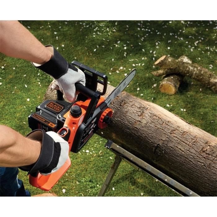 Tronçonneuse électrique sans fil - BLACK&DECKER - GKC1825LB-XJ - 18V - 25cm - Sans batterie