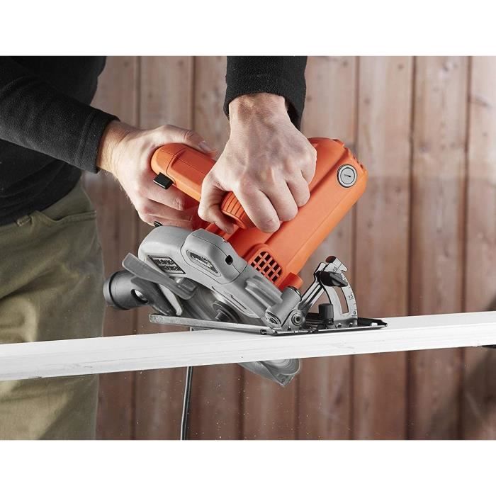 Scie circulaire filaire - BLACK+DECKER - CS1250L-QS - 1250W - profondeur de coupe 66mm - avec 1 lame