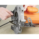 Scie circulaire filaire - BLACK&DECKER - CS1250LK-QS - 1250W - Profondeur de coupe 42mm - 66mm - Avec coffre de rangement