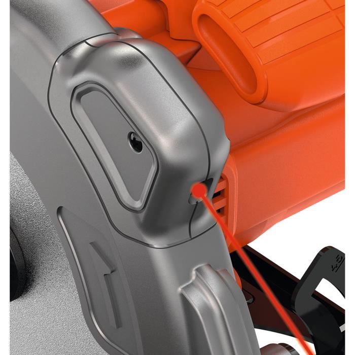 Scie circulaire filaire - BLACK+DECKER - CS1250LA-QS - 1250W - profondeur de coupe 66mm - 2 Lames incluses