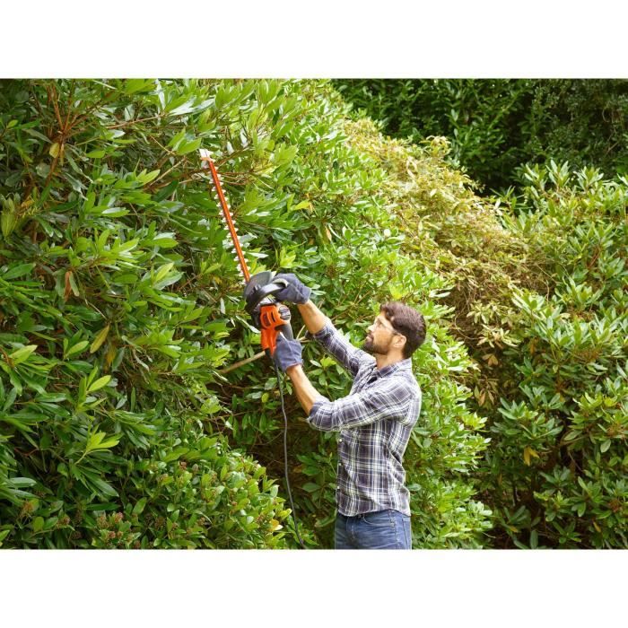 Taille-haies électrique filaire - BLACK&DECKER - BEHTS451-QS - 550W - Lame 60cm