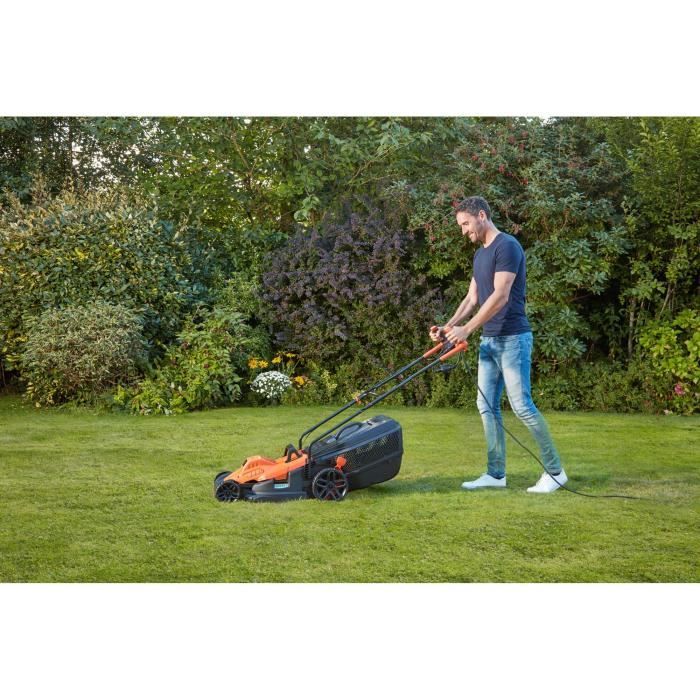 Tondeuse électrique filaire - BLACK&DECKER - BEMW471BH-QS - 1600W - 38cm de coupe