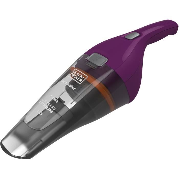 Cordless handheld vacuum cleaner - BLACK &amp; DECKER - NVC115W-QW - 8 AW - 3.6 V 1.5 Ah - Bordeaux