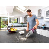 Aspirateur a main sans fil - BLACK & DECKER - NVC115W-QW - 8 AW - 3,6 V 1,5 Ah - Bordeaux