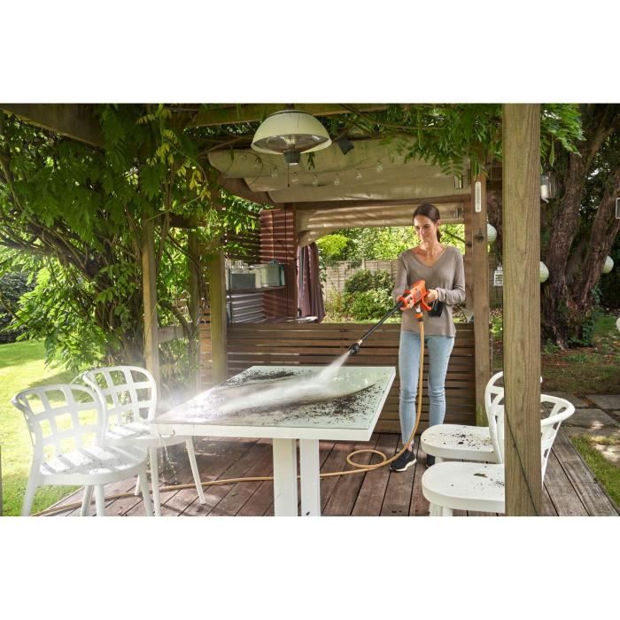 Nettoyeur haute pression sans fil - BLACK+DECKER - BCPC18B-XJ - 24 bars - 18V - Sans batterie