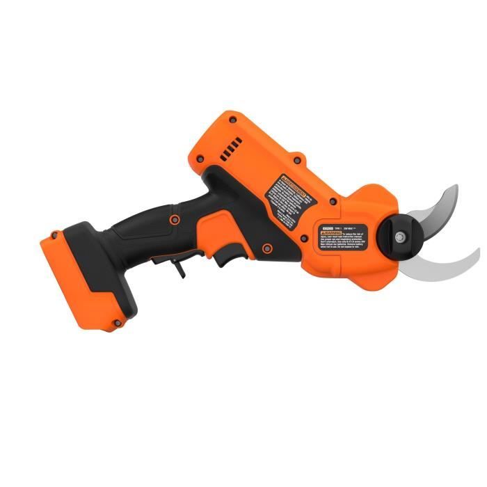 Sécateur électrique sans fil - BLACK+DECKER - BCPP18B-XJ - 18V - Coupe 25mm - Sans Batterie