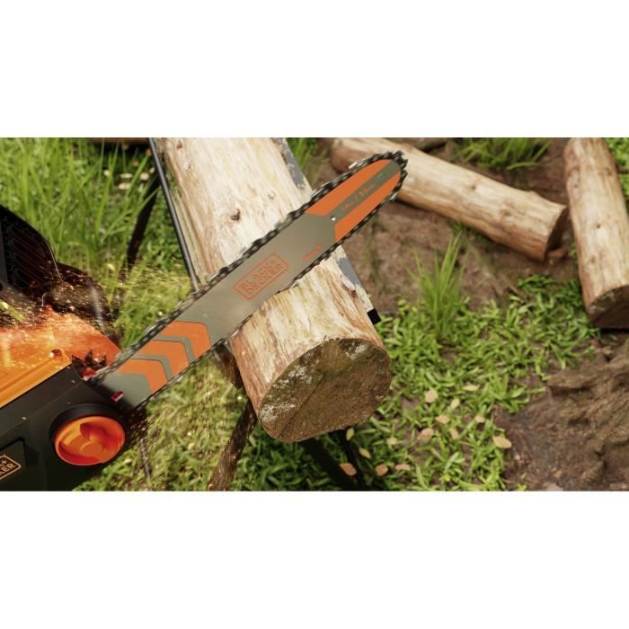 Tronçonneuse électrique filaire - BLACK&DECKER - BECS1835-QS - 1800W - 35cm