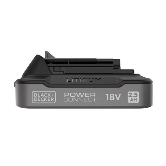 Batterie 18V 2,5Ah - BLACK&DECKER - BDL2518S-XJ - Avec indice de charge