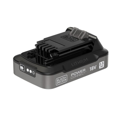 Batterie 18V 2,5Ah avec indice de charge - BLACK+DECKER - BDL2518S-XJ - Noir