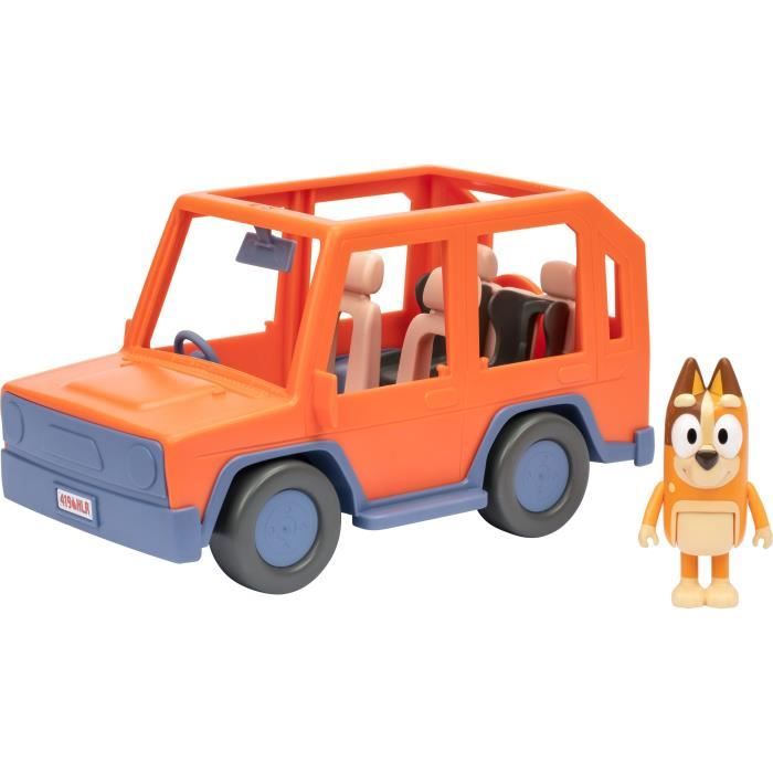 Voiture de Bluey - BLUEY - VÈhicule familial avec figurine Chilli et accessoires