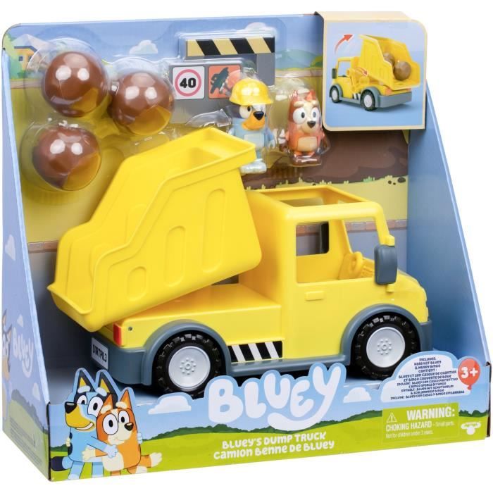 Camion benne - BLUEY - Bluey et Bingo - Figurines incluses - Accessoires personnalisables