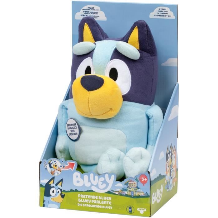 Peluche parlante - BLUEY - Bluey - 33 cm - Voix officielle - Musique du générique